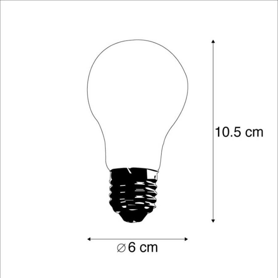 Leuchtmittel LUEDD | Set Mit 3 A60 Led-Fadenlampen 4W 2700K 320Lm