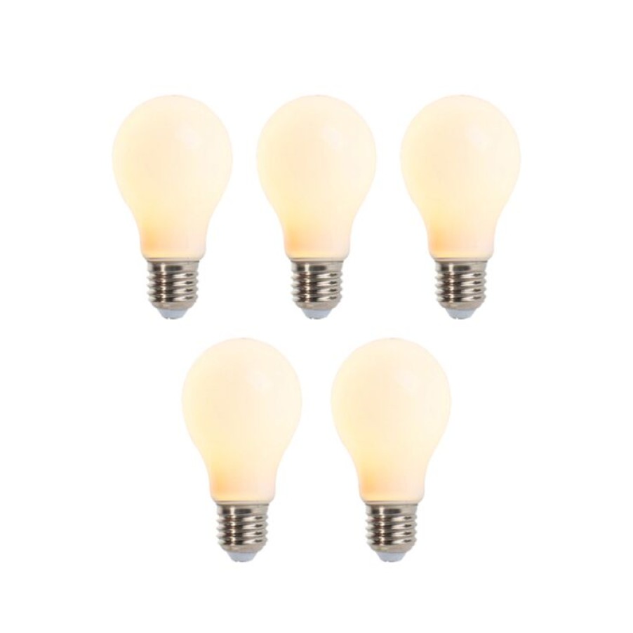 Leuchtmittel LUEDD | 5Er-Set Dimmbare Led-Lampen E27 A60 Matt 5W 380Lm