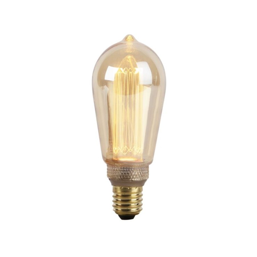 Leuchtmittel LUEDD | E27 Led Gluhlampe Braunglas 2.5W 120Lm 1800K