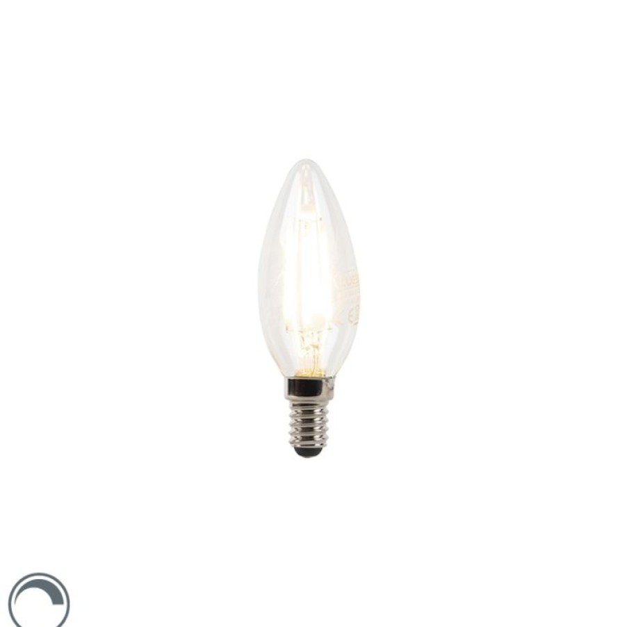 Leuchtmittel LUEDD | E14 Dimmbare Led Filament Kerzenlampe B35 3W 250 Lm 2700K