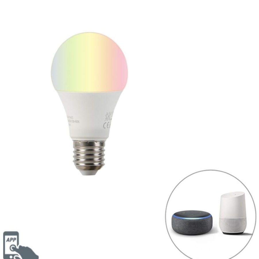 Leuchtmittel LUEDD | Smart E27 Dimmbare Led-Lampe A60 9W 806 Lm 2200-4000K Rgb