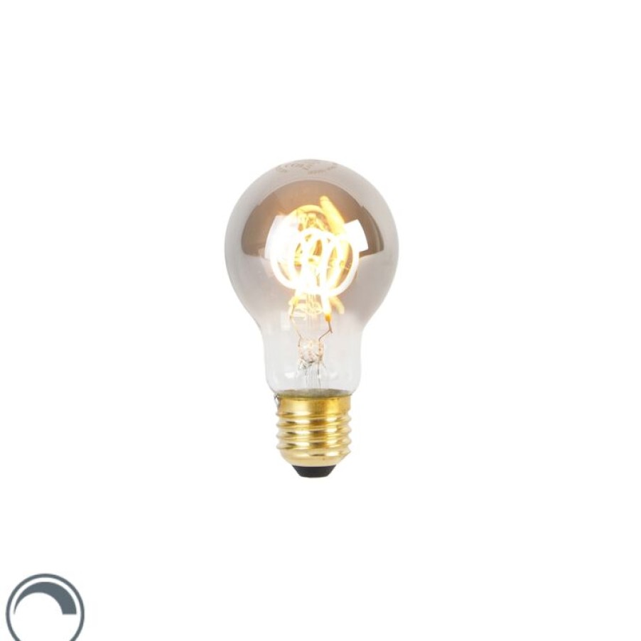 Leuchtmittel LUEDD | E27 Dimmbare Led-Spirallampe A60 Rauch 4W 120 Lm 1800K