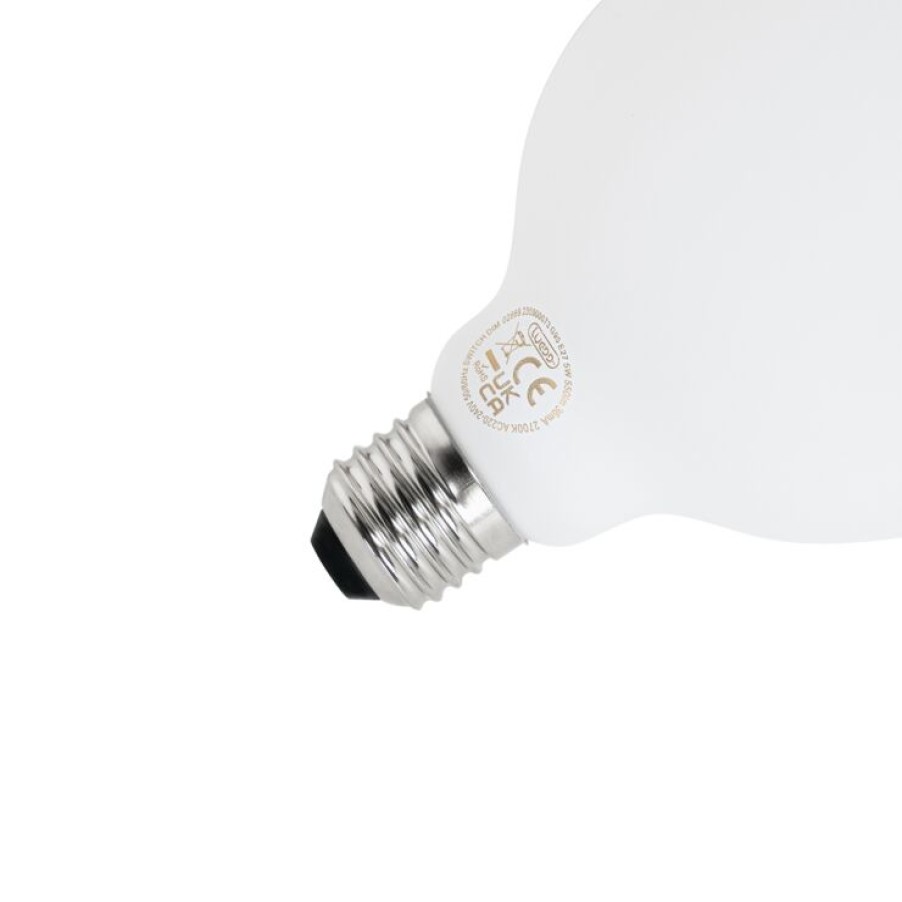 Leuchtmittel LUEDD | E27 3-Stufig Dimmbare Led-Lampe G95 Milchglas 5W 550 Lm 2700K