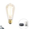 Leuchtmittel Calex | Intelligente Dimmbare E27-Led-Lampe St64 Gold 7W 806 Lm 1800-3000K