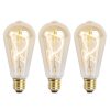 Leuchtmittel LUEDD | Set Mit 3 Dimmbaren Led-Spirallampen E27 St64 Gold 4W 270 Lm 2100K