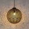 Smart Home QAZQA | Orientalische Hangelampe Schwarz Mit Gold 45 Cm - Radiante