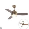 Innenbeleuchtung QAZQA | Deckenventilator Bronze Mit Fernbedienung - Rotar