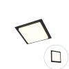 Smart Home QAZQA | Moderne Deckenleuchte Schwarzes Quadrat Inkl. Led Ip44 - Lys