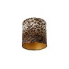 Innenbeleuchtung QAZQA | Velours Lampenschirm Leopard Design 20/20/20 Gold Innen