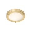 Ausenleuchten QAZQA | Moderne Deckenleuchte Gold 18 Cm Ip44 - Yuma