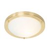 Smart Home QAZQA | Moderne Deckenleuchte Gold 31 Cm Ip44 - Yuma