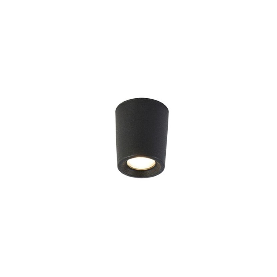 Led QAZQA | Moderner Deckenspot Schwarz Inkl. Led Ip55 - Livia