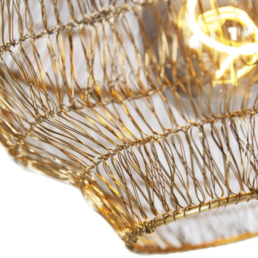 Innenbeleuchtung QAZQA | Orientalische Deckenlampe Gold 25 Cm - Vadi