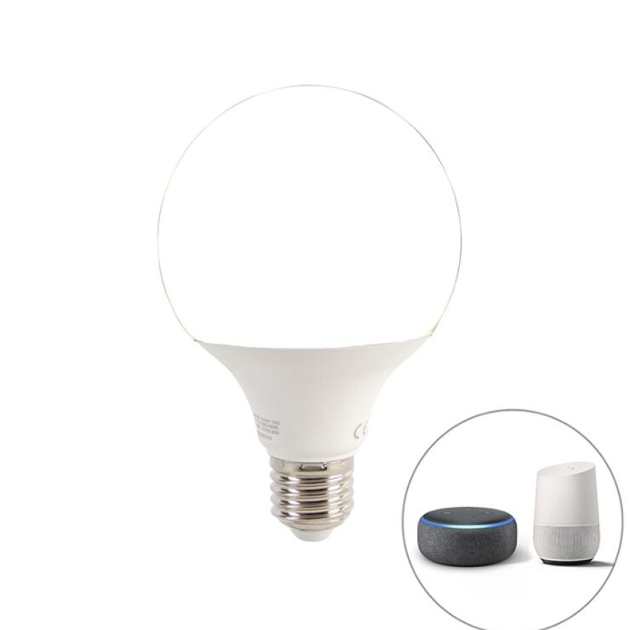 Smart Home QAZQA | Smarte Moderne Bogenlampe Schwarz Inkl. Wifi G95 - Vinossa