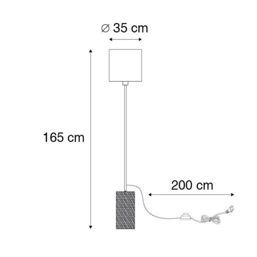 Innenbeleuchtung Paul Neuhaus | Landliche Stehlampe Aus Holz Mit Weisem Schirm - Oriana