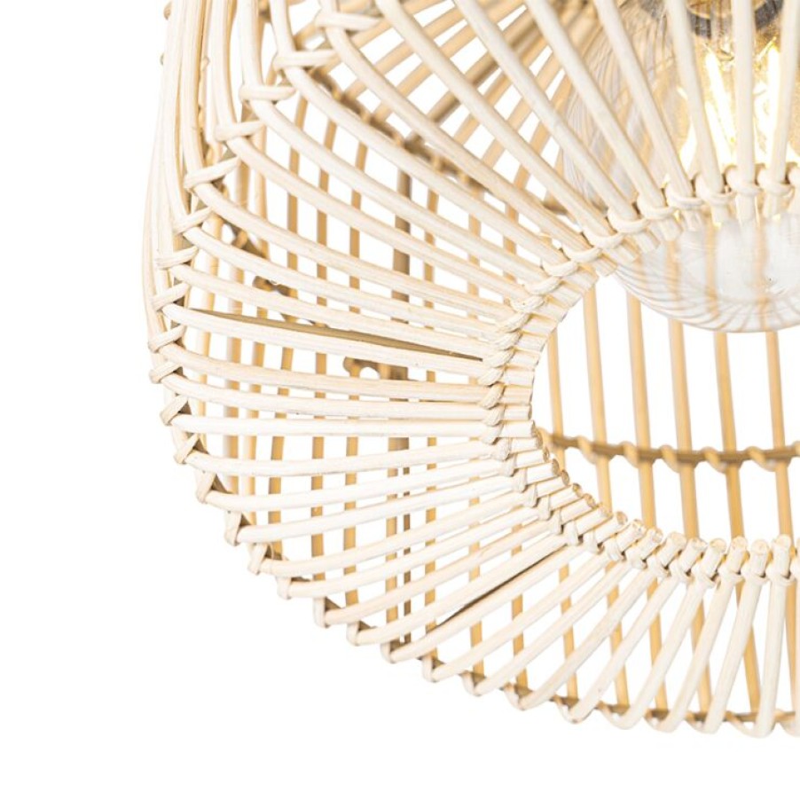 Innenbeleuchtung QAZQA | Orientalische Deckenlampe Aus Rattan - Maud