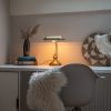 Smart Home QAZQA | Klassische Tischlampe/Notarlampe Bronze - Banker