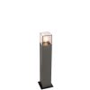 Smart Home QAZQA | Moderne Stehende Ausenlampe 50 Cm Dunkelgrau Ip44 - Danemark