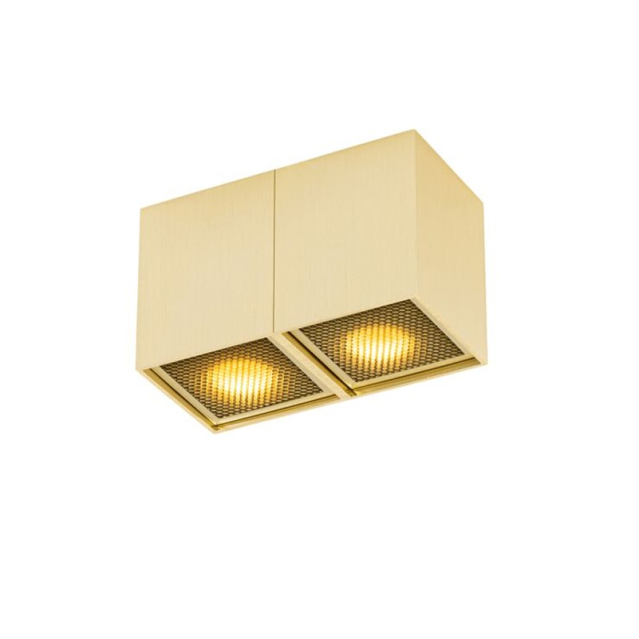 Innenbeleuchtung QAZQA | Design-Spot Gold 2-Flammig - Qubo Honey