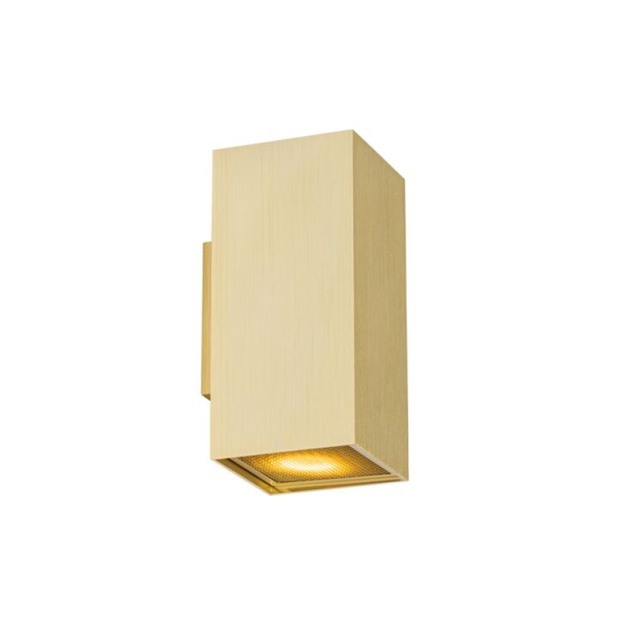 Innenbeleuchtung QAZQA | Design-Wandleuchte Gold Quadratisch 2-Flammig - Sab Honey