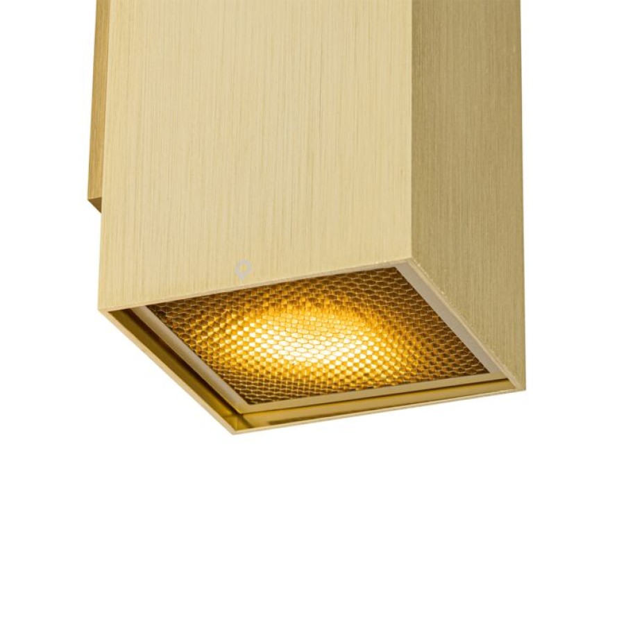 Innenbeleuchtung QAZQA | Design-Wandleuchte Gold Quadratisch 2-Flammig - Sab Honey