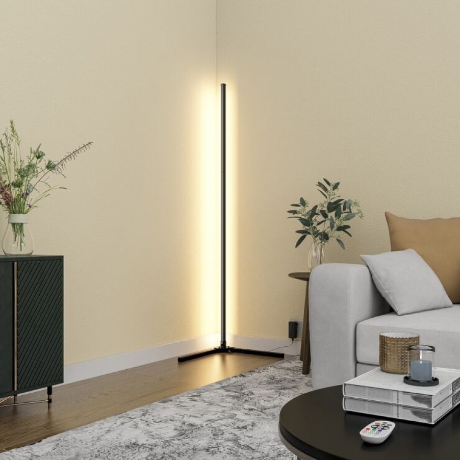 Smart Home Calex | Smarte Stehleuchte Inkl. Led Rgb Und Dimmbar In Kelvin - Saar