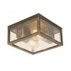 Smart Home QAZQA | Vintage Deckenlampe Antikgold Ip44 2-Flammig - Charlois