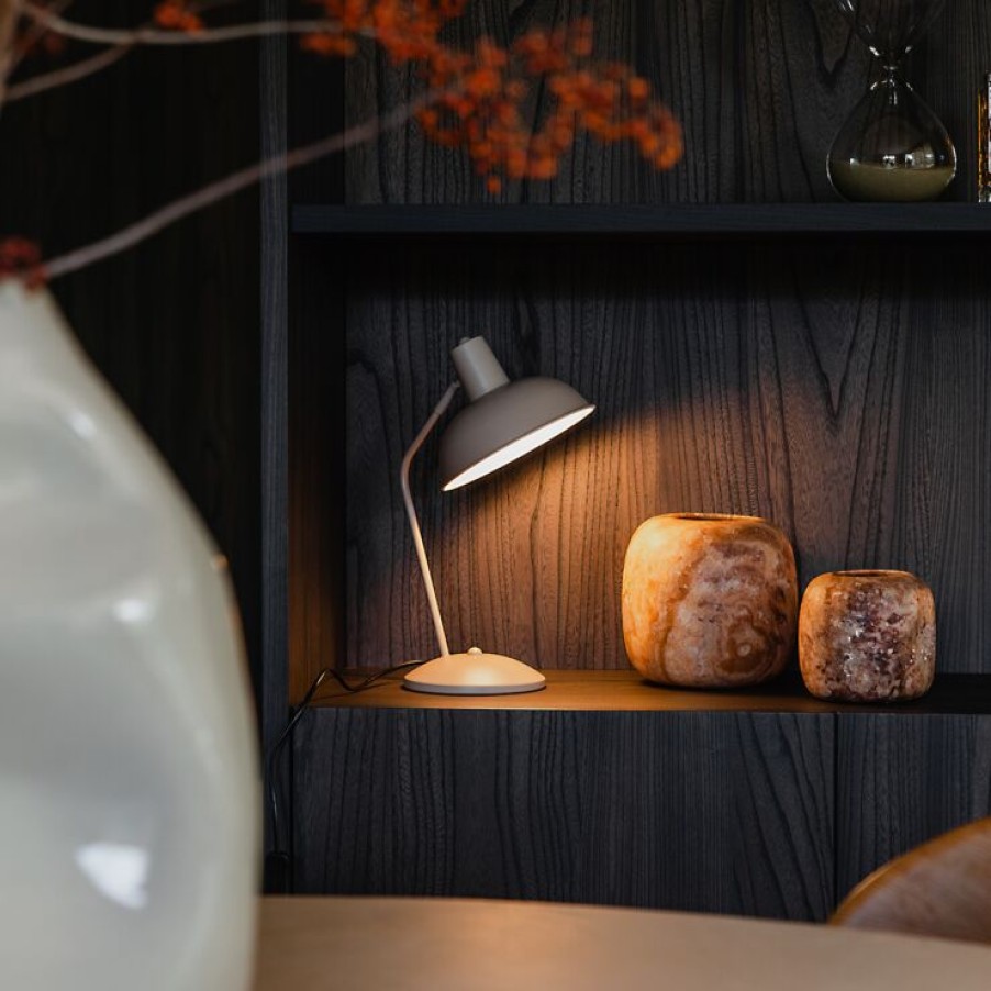 Smart Home QAZQA | Retro-Tischlampe Beige - Milou