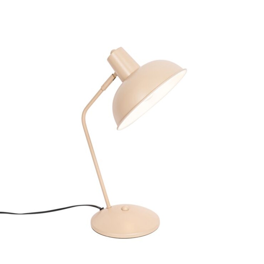 Smart Home QAZQA | Retro-Tischlampe Beige - Milou