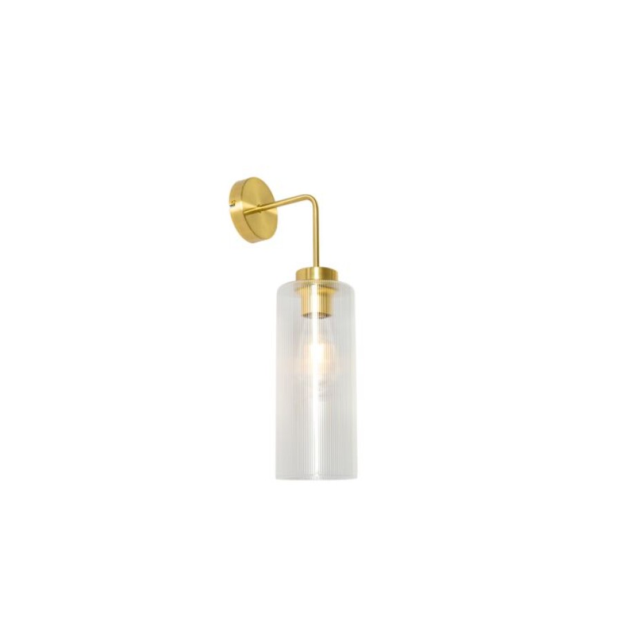 Smart Home QAZQA | Art-Deco-Wandleuchte Gold Mit Glas - Laura