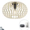 Smart Home QAZQA | Smarte Deckenleuchte Gold 39 Cm Inkl. Wifi G95 - Johanna