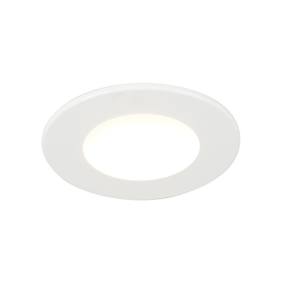 Led QAZQA | Einbaustrahler Weis Inkl. Led 350 Lumen 3000K 5W Ip65 - Blanca