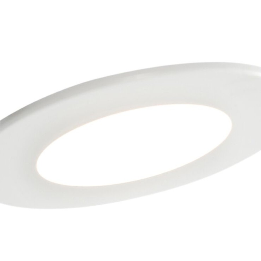 Led QAZQA | Einbaustrahler Weis Inkl. Led 350 Lumen 3000K 5W Ip65 - Blanca