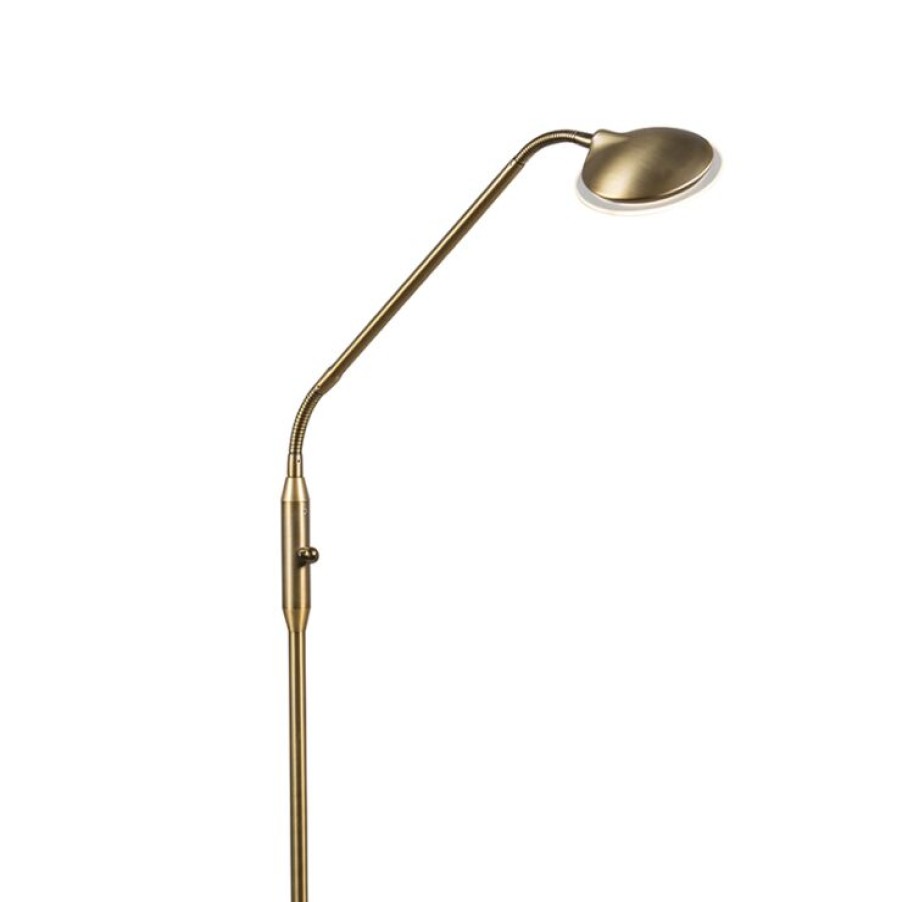 Led QAZQA | Moderne Stehleuchte Bronze Inkl. Led - Eva