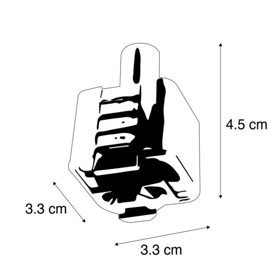 Innenbeleuchtung QAZQA | Hangelampenadapter Fur 1-Phasen-Stromschiene Schwarz