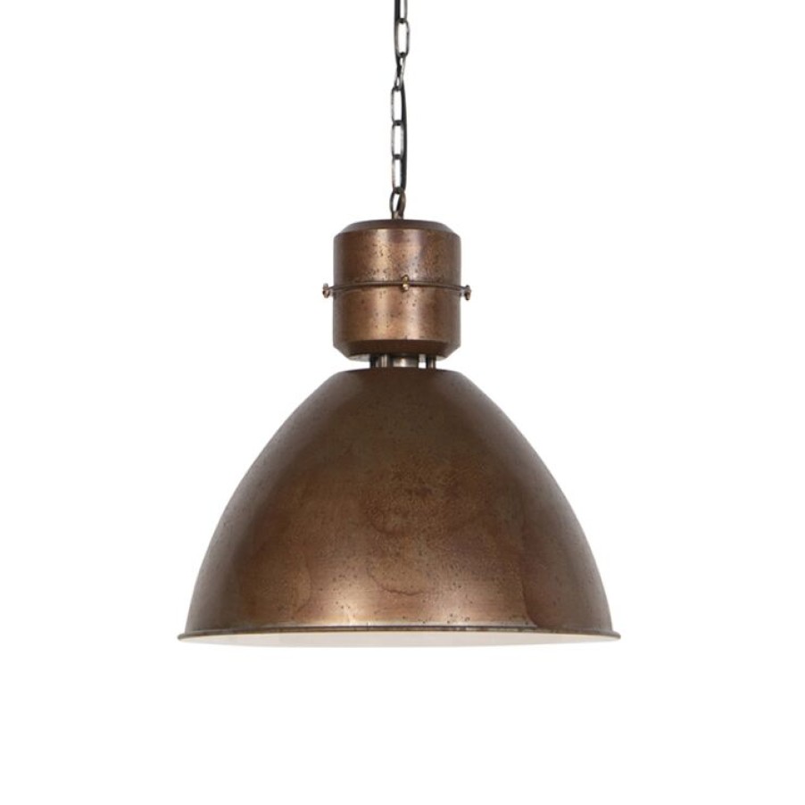 Innenbeleuchtung QAZQA | Industrielle Hangelampe Bronze - Flynn