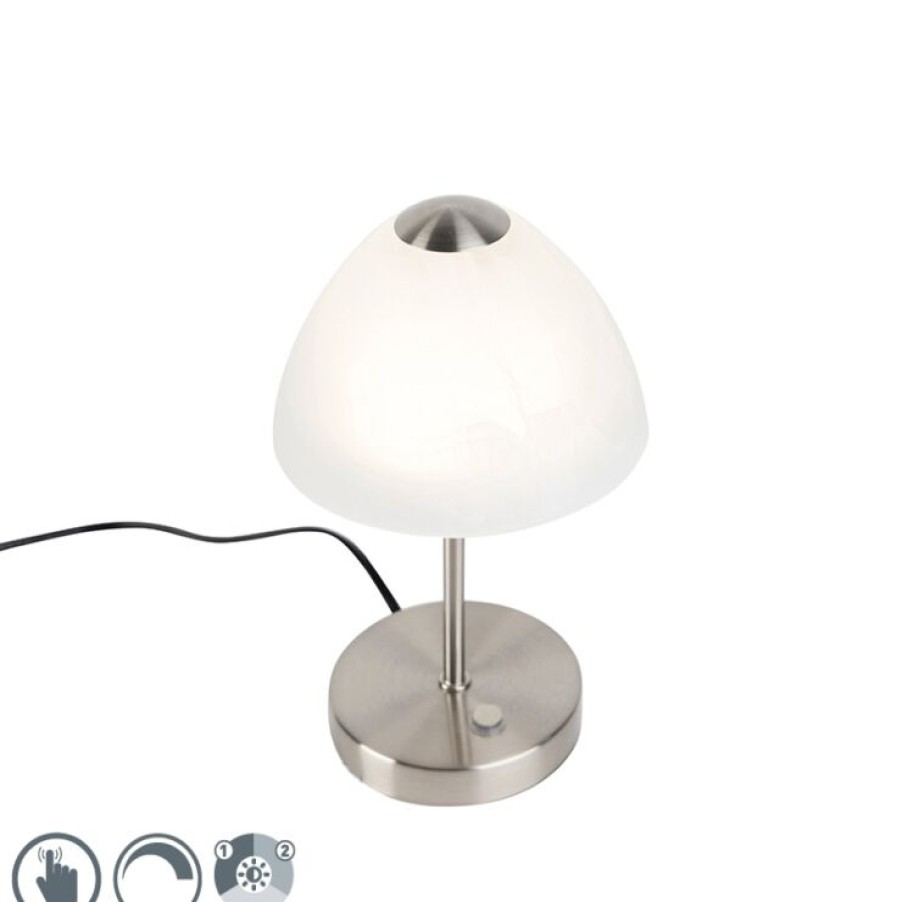 Led Trio Leuchten | Design Tischleuchte Stahl Dimmbar Inkl. Led - Joya