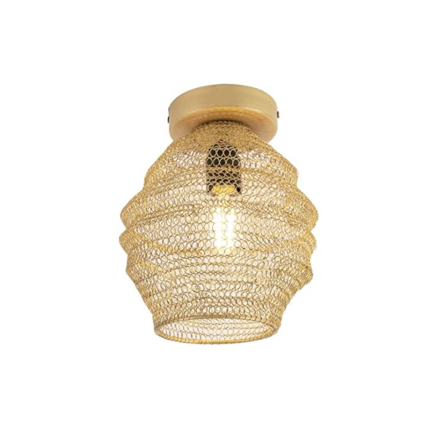 Innenbeleuchtung QAZQA | Orientalische Deckenlampe Gold - Nidum Bene