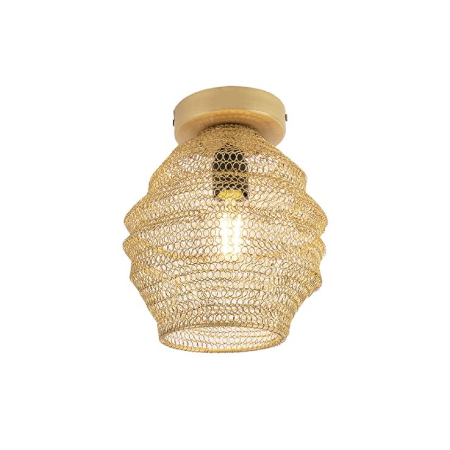 Innenbeleuchtung QAZQA | Orientalische Deckenlampe Gold - Nidum Bene