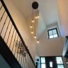 Smart Home QAZQA | Art Deco Hangelampe Schwarz 7-Licht - Pallon