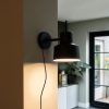 Smart Home QAZQA | Retro-Wandleuchte Schwarz - Chappie