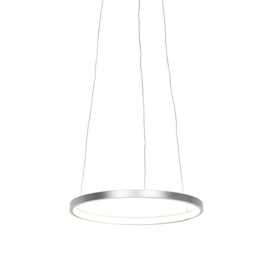 Led Leuchten Direct | Moderne Ringpendelleuchte Silber 40 Cm Inkl. Led - Anella